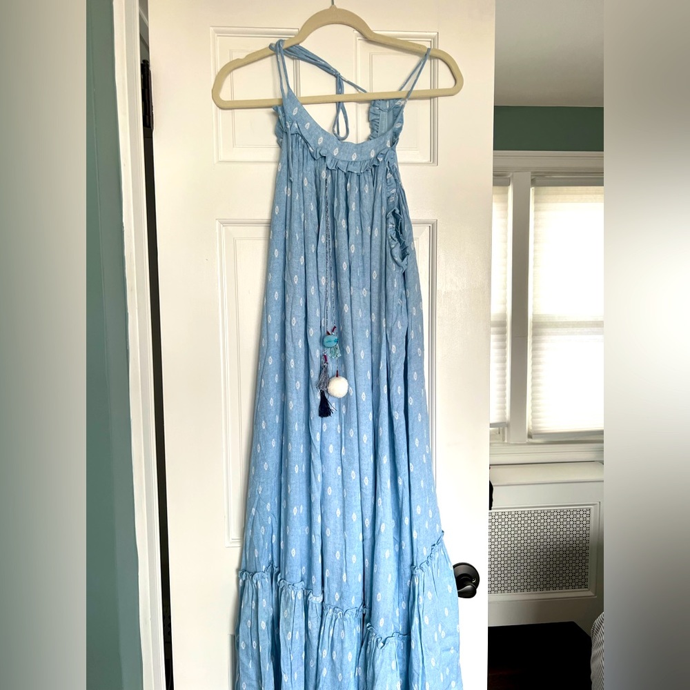 Misa blue maxi dress size S
